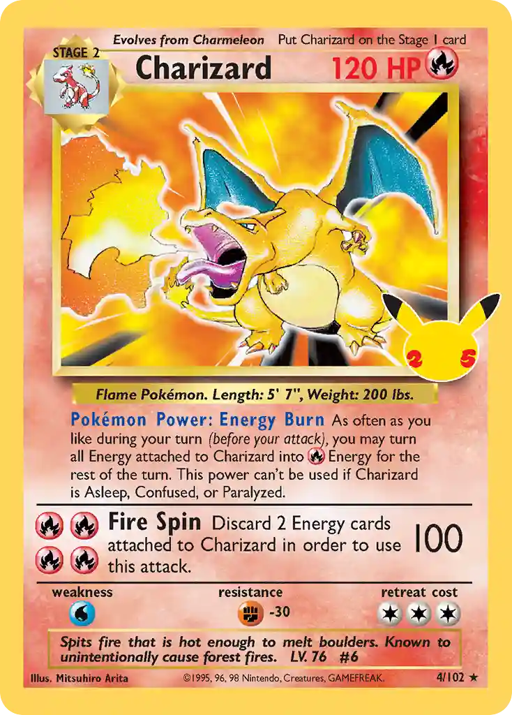 Charizard 2021 Celebrations Classic Collection #4 (English